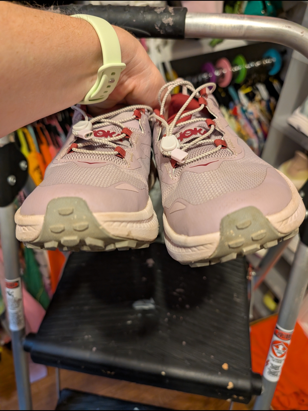 HOKA Transport Purple Pink Gortex Waterproof Trail Shoe - Picture 7 of 9